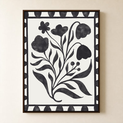 Floral Pop on White I par Elizabeth Medley - Impression sur toile