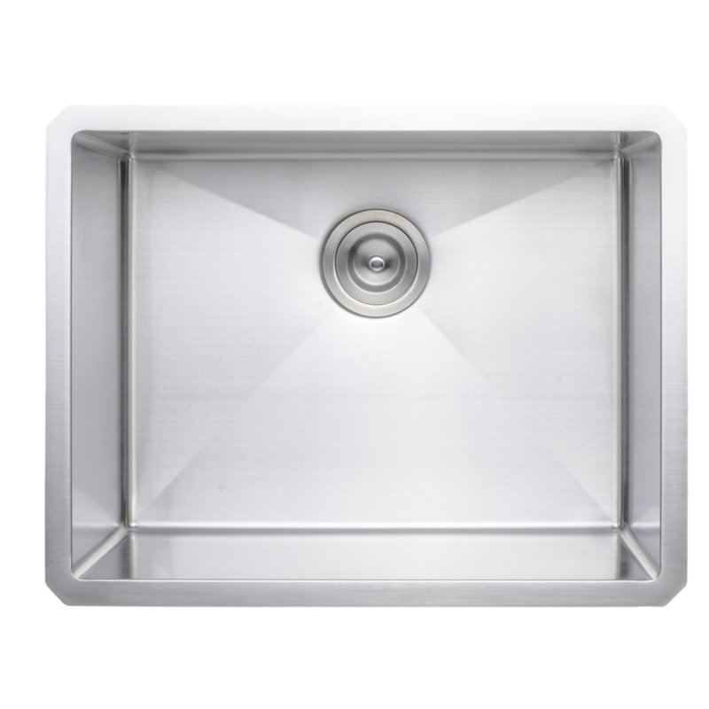 New Chef’s 23'' L Single Bowl Stainless Steel Kitchen Sink