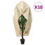  Ensemble de housse en molleton Plant 10 pièces beige-616144483-616144489-616144490