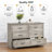 Wood Dresser For Bedroom With 6 Drawers, Drawer Dresser Chest Of Drawers-437915720