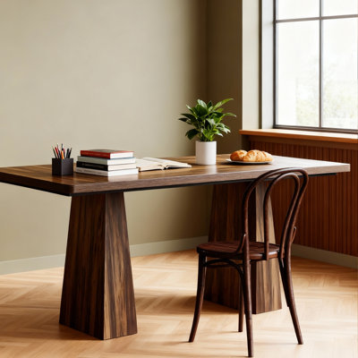 63" Modern Farmhouse Home Office Desk with Heavy-Duty Metal Frame, Premium High-End Furniture