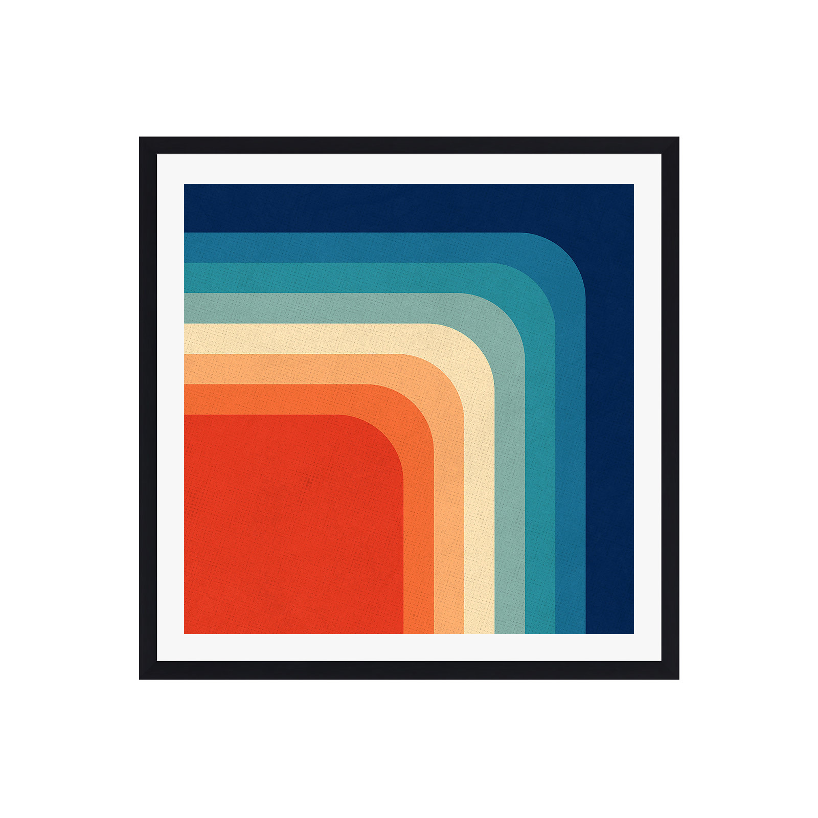 Aveline Retro 70S Color Palette III by Alisa Galitsyna - Wrapped Canvas Print, Black Single Framed, Yes