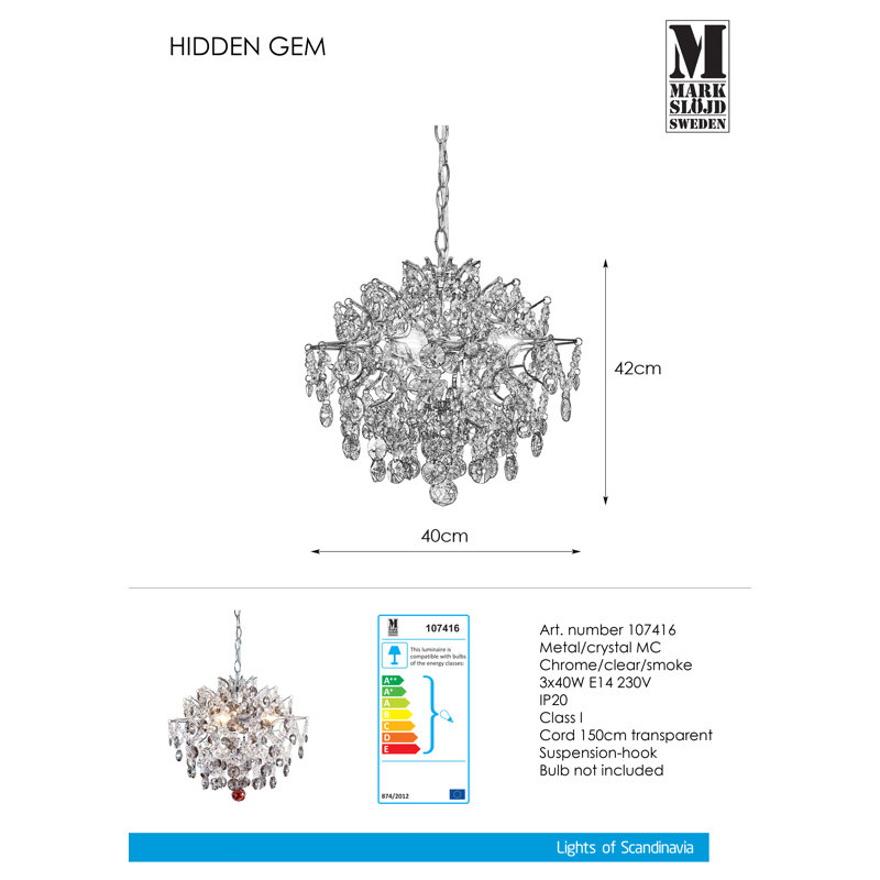 Robison 3 - Light Crystal Chandelier