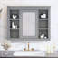 Pharmacie 35 po x 27,5 po, armoire de rangement murale pour salle de bain, armoire murale moderne pour salle de bain-105503683