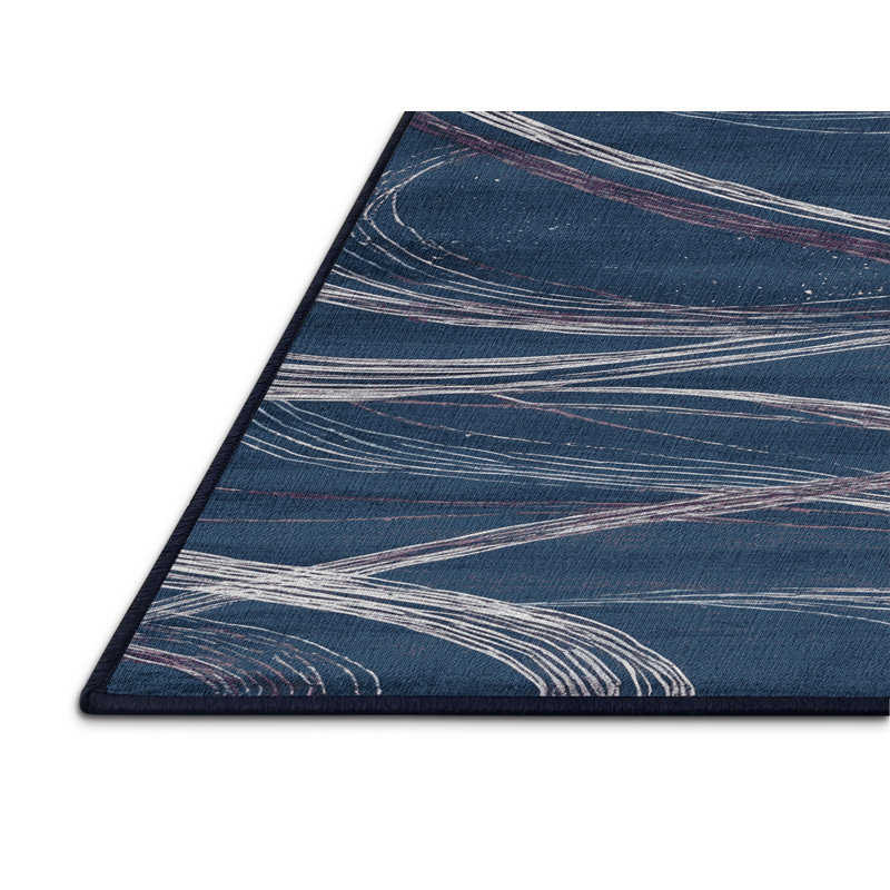 Tapis gris lavable à la machine, Carré 7 pi