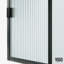 Arden 34" W x 78" H Fixed Framed Shower Screen with 3/8" Grid Fluted Glass