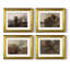 "Vintage Landscape XVII", ensemble de 4 reproductions encadrées