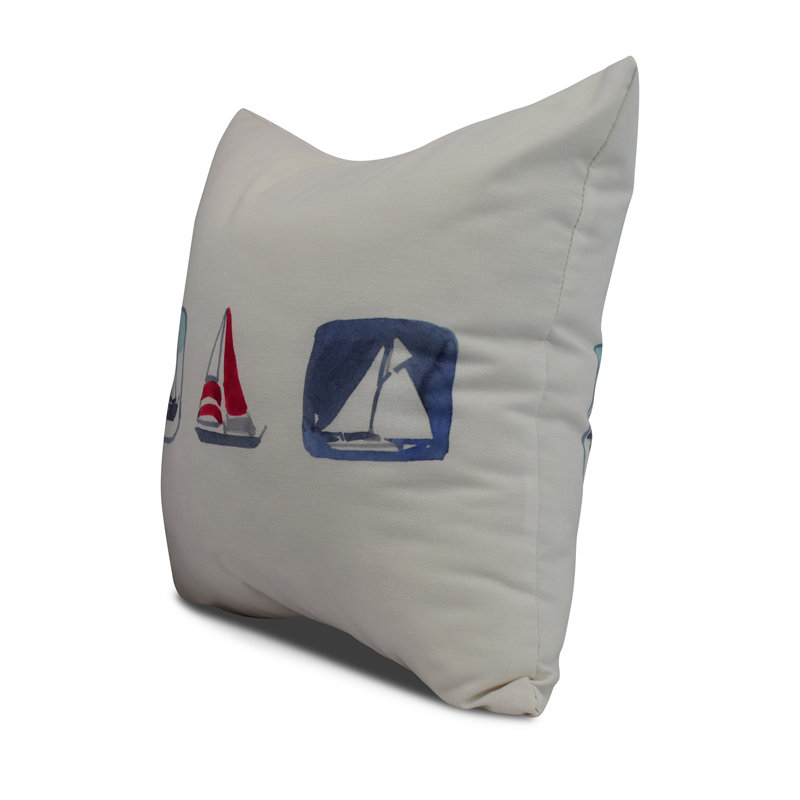 Housse de coussin carré Nantucket, Ivoire, 18 po x 18 po