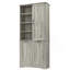 Armoire de rangement pour salle de bain avec portes et tiroirs, panier à linge inclinable, plusieurs espaces de rangement, style autoportant, tablette ouverte, tablette réglable-1333791990