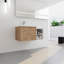 Meuble-lavabo à fermeture en douceur 36 po avec lavabo, petites tablettes de rangement, armoire combinée 24 po et 12 po