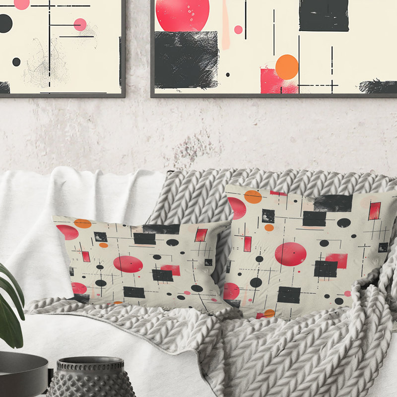 Geometric Shapes III - Coussin lombaire géométrique