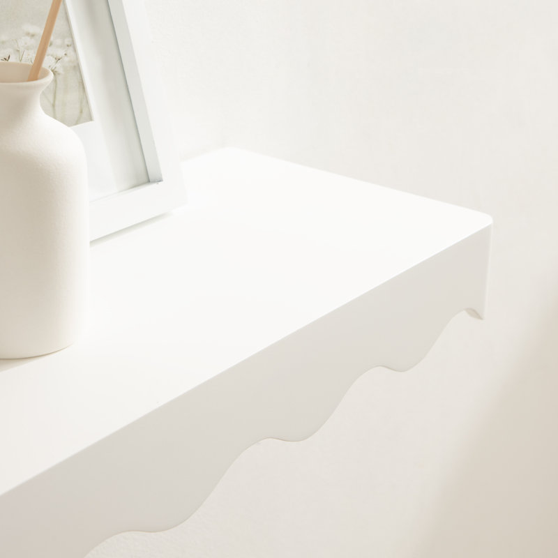 Ensemble de deux tablettes flottantes Maida, Blanc