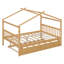Lit double en bois avec lit gigogne simple-256672552-261925499