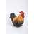 Squatting Rooster Statue