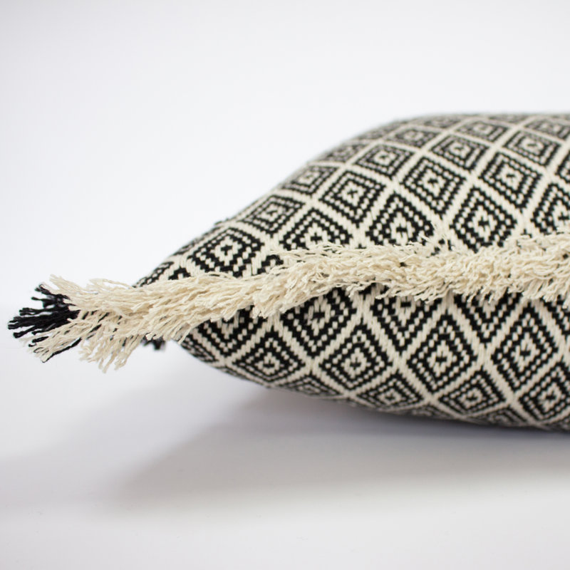 Geometric Rectangular Cushion, Feathers