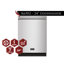 KUCHT Professional 24 po. Lave-vaisselle à contrôle supérieur en acier inoxydable avec cuve en acier inoxydable et système de filtration multiple