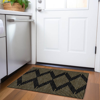 Premium Machine Washable Jahnke AMF1017 Geometric Rug
