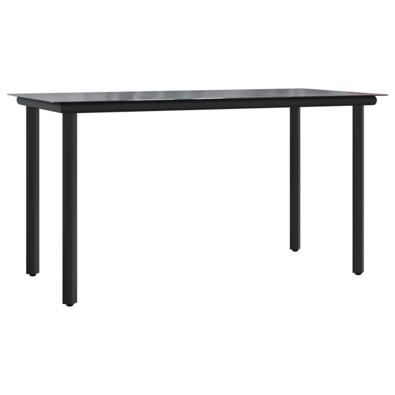 Glass Top Metal Base Dining Table