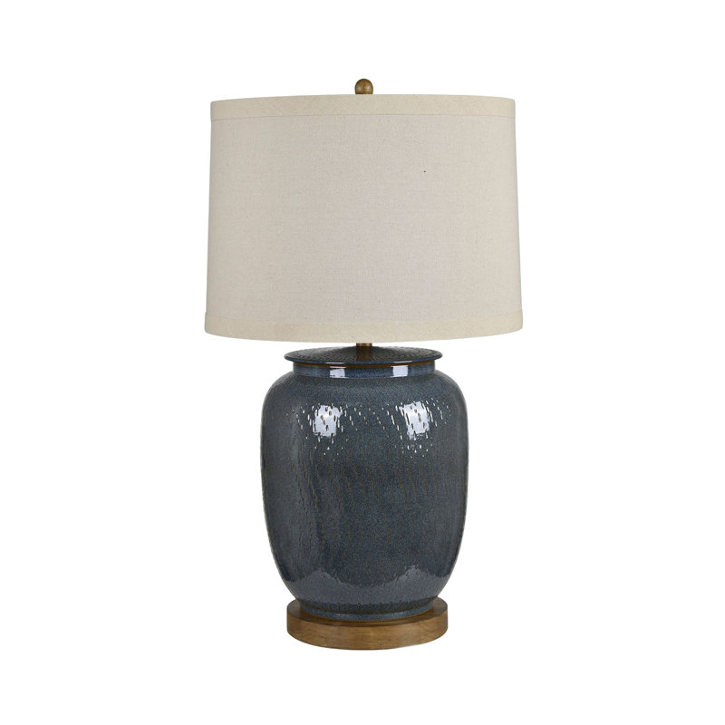 28.5"H Blue Shoals Lamp