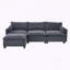 Canapé modulaire surdimensionné avec repose-pieds mobile-1794929998