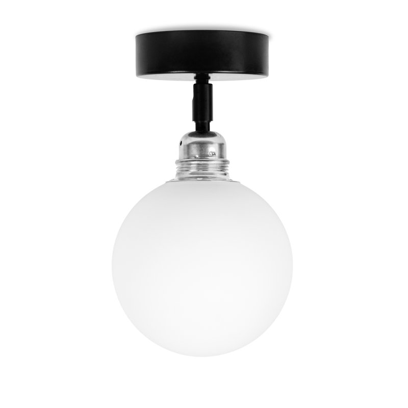 Ruithero Flush Mount, Nickel/Black