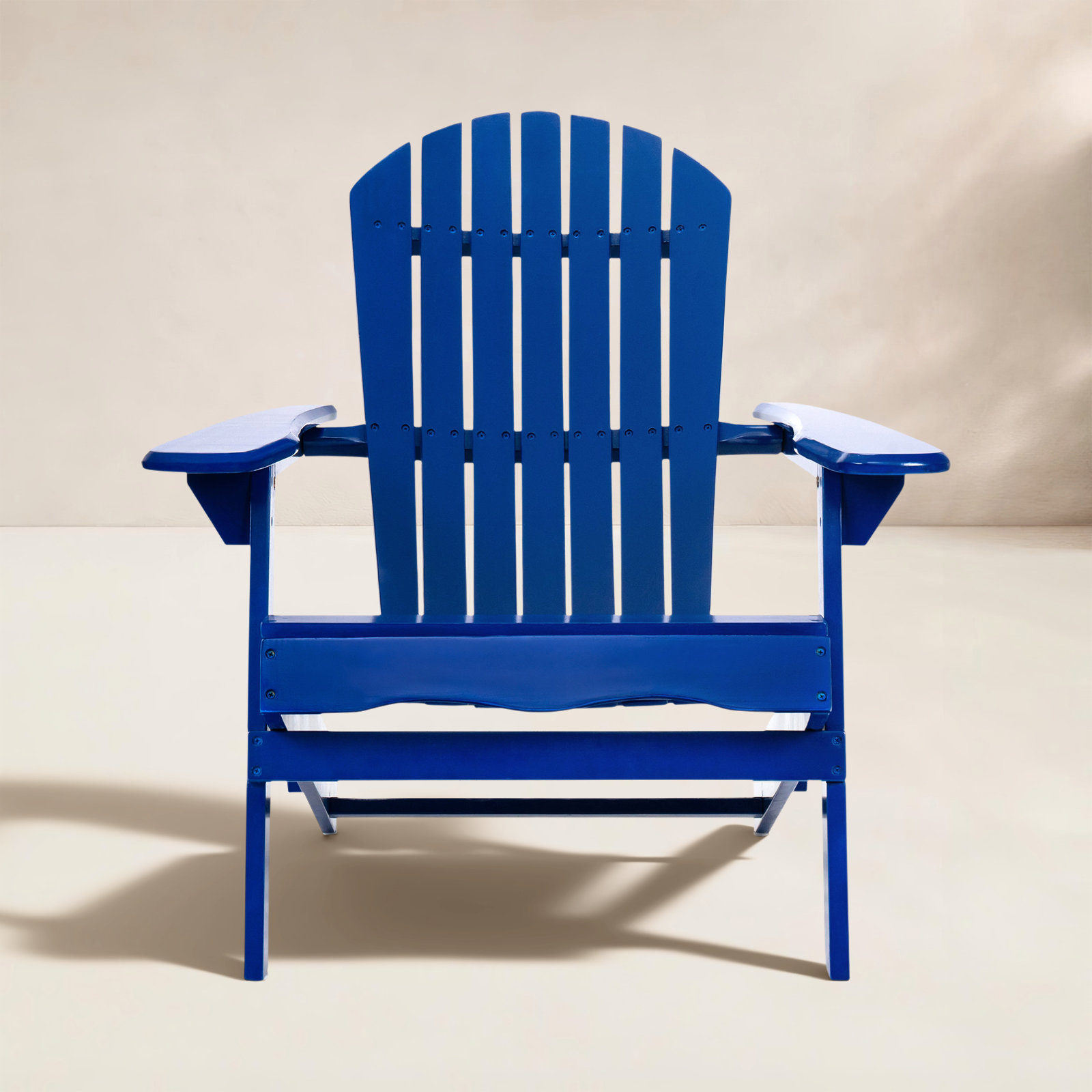 Woking Foldable Outdoor Adirondack Set, Blue