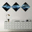«Blue Smoke in Black», reproduction d'impression sur toile