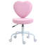 Chaise de bureau en forme de cœur avec dossier réglable HOMcom