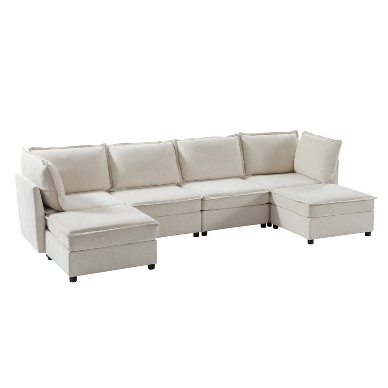 Talani 6 Seater Sofa, Beige