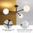 3-Light Glass Semi Flush Mount-1555562366