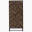 Armoire d'appoint à 8 tablettes en chêne rustique et bronze industriel-1246956272