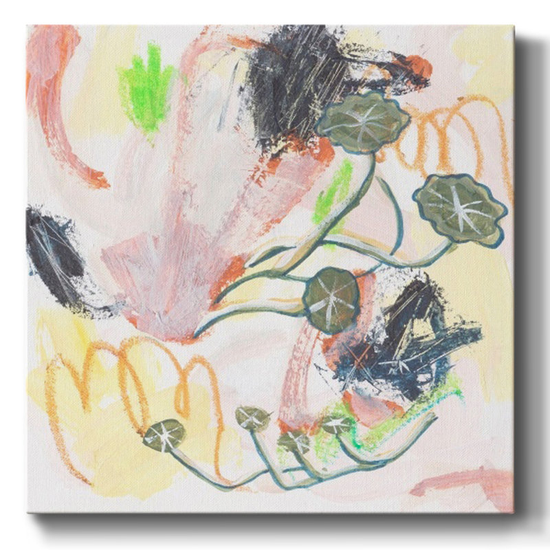 «Chartreuse I» sur toile, H 24 po x l 24 po x P 1,5 po