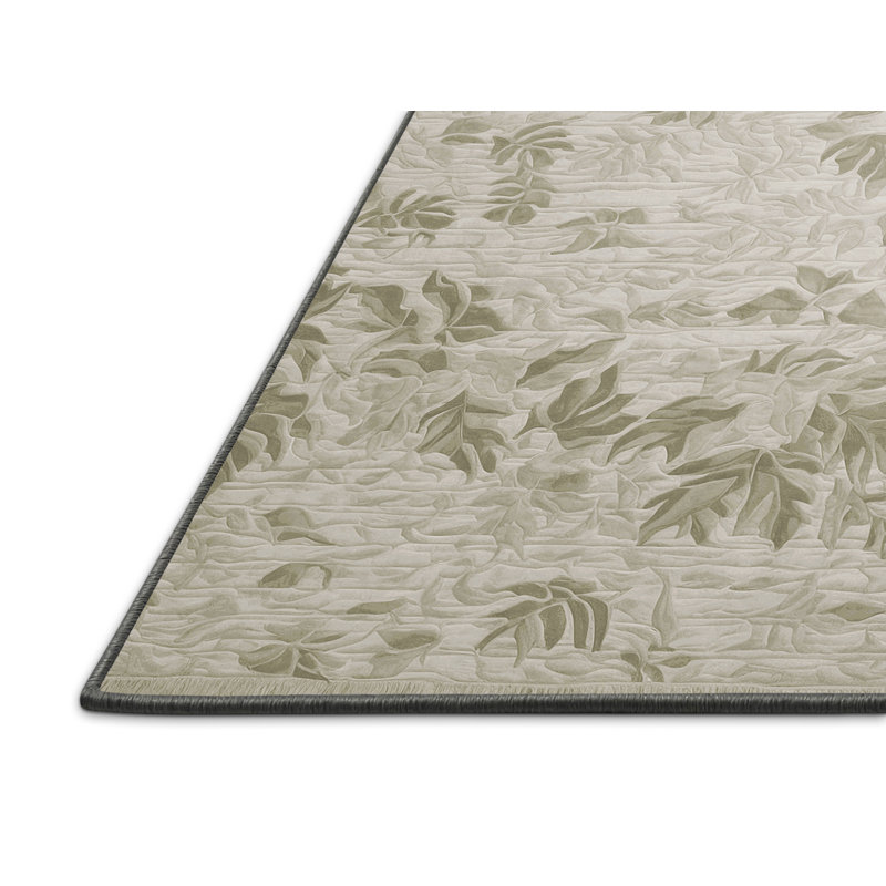 Silky Soft Plush Gray Area Rug, Square 4'