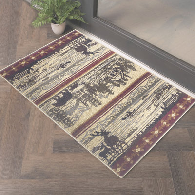 Nature's Nest Multi  Lodge Area Rug