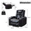 Fauteuil inclinable électrique en simili cuir de 36,22 po avec chargement USB -87708911