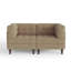 Upholstered Tufted Corduroy Modular Sofa with Pillow Back-1355456860