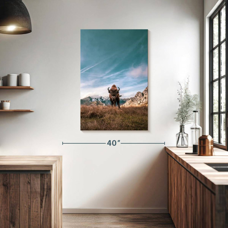 Brampt Bison, 39" H x 26" W