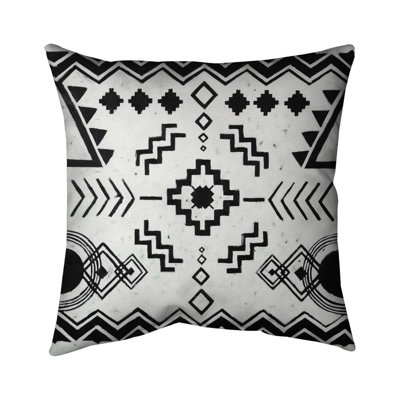 Ethnic patterns - 16"x16" Throw pillow cover - Poly twill - Print on demand