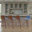 Tabouret de bar et de comptoir pivotant en bois Biance - ensemble de 4-1605513014-1605513009-1605513008