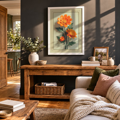 Orange Study Botanical - Print