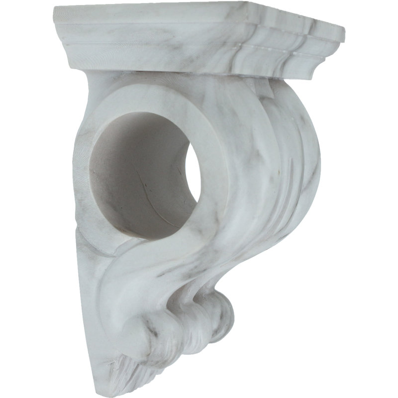Applique de rideau Magre, Marbre blanc