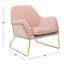 Fauteuil en velours de 30,3 po de large Flagg-1540935714