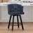 26"Swivel Upholstered Counter Stool With Metal Frame-513637503