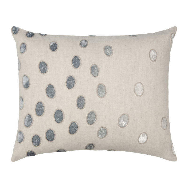 Ovals Lumbar Pillow Cover & Insert, Azul, 16" H x 20" W