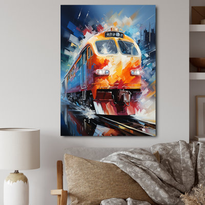 " Abstract Train Vibrant Motion III "