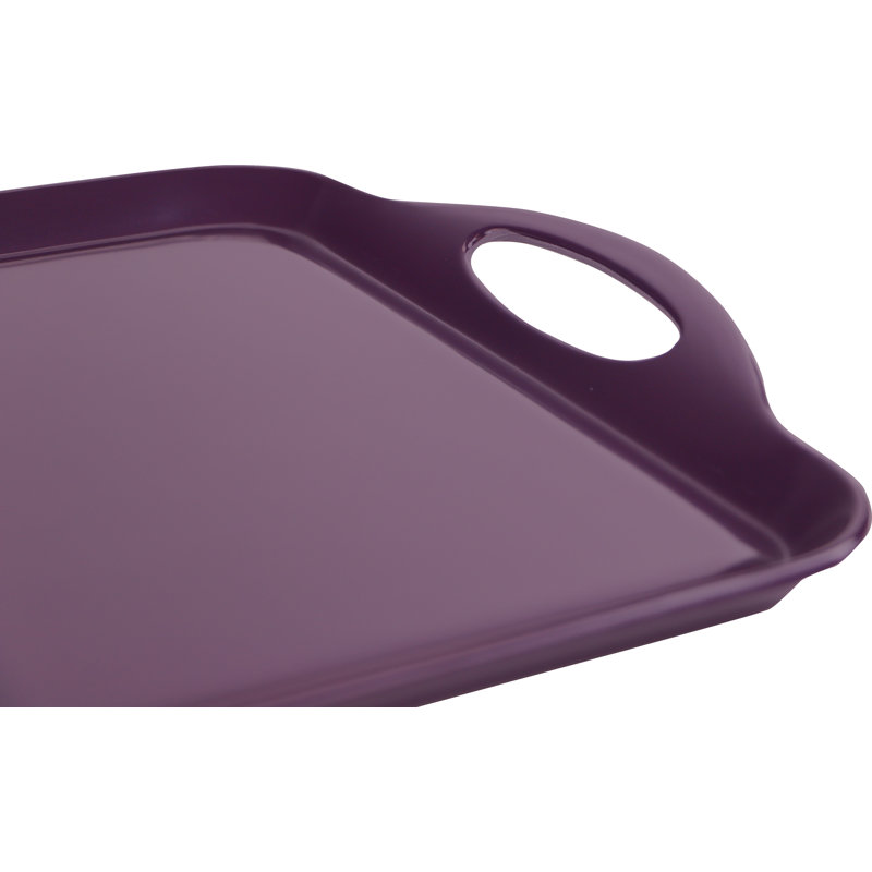 Plateau rectangulaire en plastique mélaminé 18 po Reston Lloyd, Prune / mauve