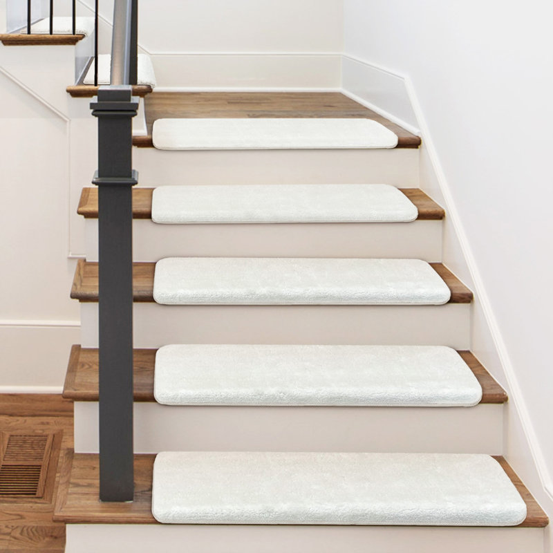 Tapis d'escalier Monterey, Blanc