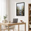 Art mural sur toile Misty Autumn Forest Stream with Stone Steps-1489590643