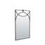 Swan Rectangle Metal Wall Mirror-1594379496