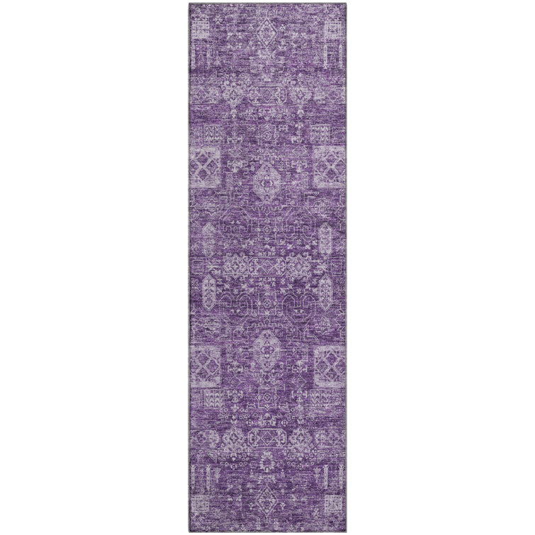 Premium Machine Washable Cerrito Purple Rug